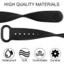 Silicone Bracelet Strap Compatible with Xiaomi Mi Smart Band 3 4 Black Adjustable Watchband Wristband Replacement Image 2