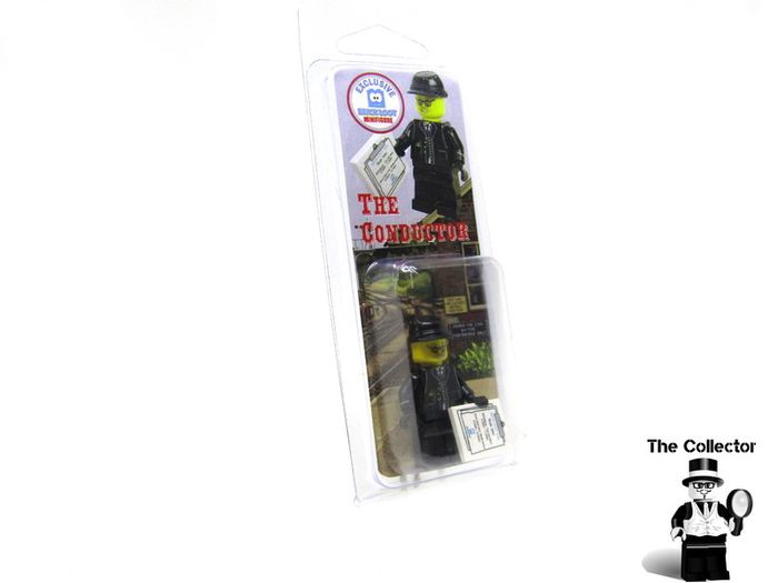 Lego Brick Loot Exclusive Custom Printed The Conductor New Exclusive Mail Away Only Minifigure  RARE AND HARD TO FIND