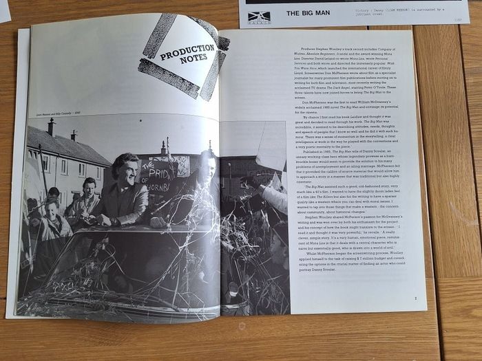 THE BIG MAN Press Kit Liam Neeson, Billy Connolly