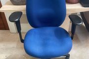 As New - Beautiful Blue Office Or Study Swivel Chair - Can Deliver