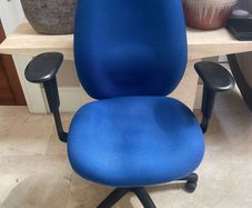 As New - Beautiful Blue Office Or Study Swivel Chair - Can Deliver