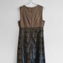 Pre Owned Next Bronze & Brown Embellished Tiered Cocktail Dress Image 5