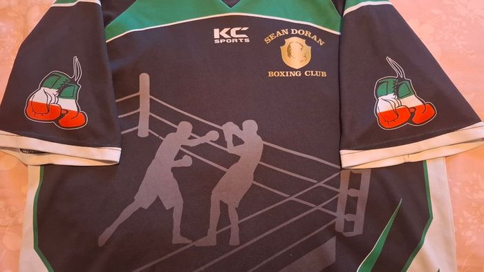 Sean Doran Boxing Club KC Sport Boxing Jersey (Adult Small) FREE POST