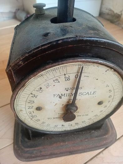 antique hughes family scale