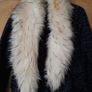 River  Island  Long Cardigan/Jacket with Faux  Fur  Collar. S.10 Image 2