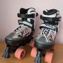Smyth's Quad Roller Skates Bundle (Red & Pink Pairs - Size M / Approx UK 1-3) Image 3