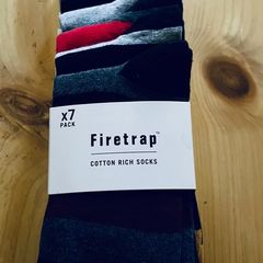 Firetrap Cotton-Rich Socks 7 Pack