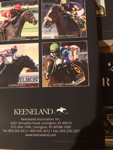 1to5 yearling sale 2021 book Keeneland