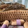 Beautiful old salon set in great condition with nice unusual colours 5 piece Image 3