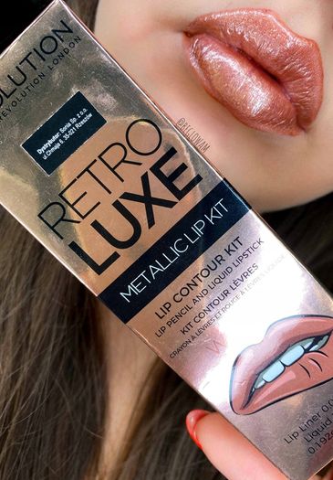 Revolution Retro Luxe Metallic Lip Kit - We Rule - New