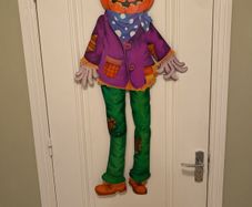 Scarecrow Halloween hanging decoration, may be vintage