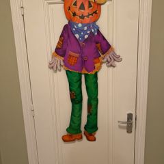 Scarecrow Halloween hanging decoration, may be vintage