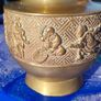 Late Nineteenth Century Brass and Copper Temple Vase Image 4