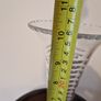 10Inch Tall Vintage Crystal Cut Stem Vase Image 9
