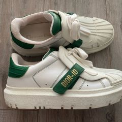 Christian Dior-ID Sneakers - White/Green - EU 37.5 UK 4.5