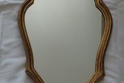Antique French Louis style mirror - wood framed gold gilt