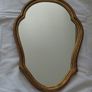 Antique French Louis style mirror - wood framed gold gilt Image 2