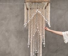 Huge Handmade Shell Hanging Shade  or Decorative Chandelier