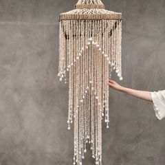 Huge Handmade Shell Hanging Shade  or Decorative Chandelier