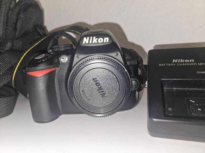 Nikon D3100 with lens