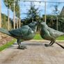 Birds x 2 - Patinated Bronze Image 3