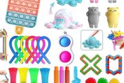 Fidget Toys, Fidget Toys Pack for Kids, Sensory Fidgets Pack Anxiety Relief Toys for Autism, Simple Fidget Toys Set with Fidget Popper for Party Bag Filler, School Classroom Reward (FREE POSTAGE)