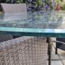 Glass top garden table Image 7