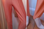 Vintage Peach Ski Pants Stirrup Leggings