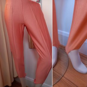 Vintage Peach Ski Pants Stirrup Leggings