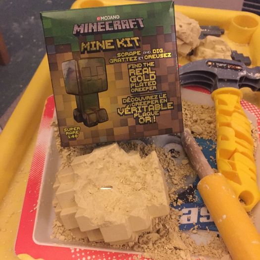 minecraft mine kit REAL GOLD plated golden creeper