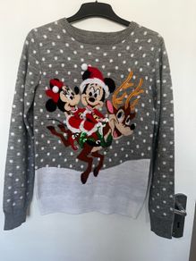 Disney Store Christmas Jumper - Mickey & Minnie Mouse Reindeer Knit