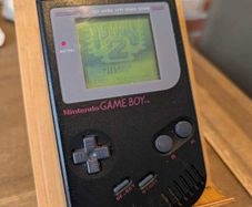 Nintendo BLACK Gameboy DMG-01 (the OG) - Optional Flash Cart - #396