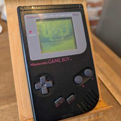 Nintendo BLACK Gameboy DMG-01 (the OG) - Optional Flash Cart - #396