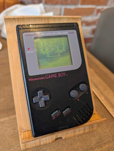 Nintendo BLACK Gameboy DMG-01 (the OG) - Optional Flash Cart - #396