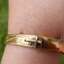 Vintage Ladies 18CT GOLD PLATED Bangle Bracelet Image 9