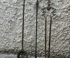 Fireplace poker set Victorian period