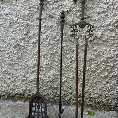 Fireplace poker set Victorian period
