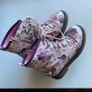 girl boots - pink flowers Image 4