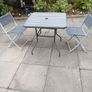 Garden table and two chairs Image 9