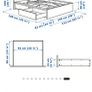 Bed frame wirh 4 pull out drawers Image 2