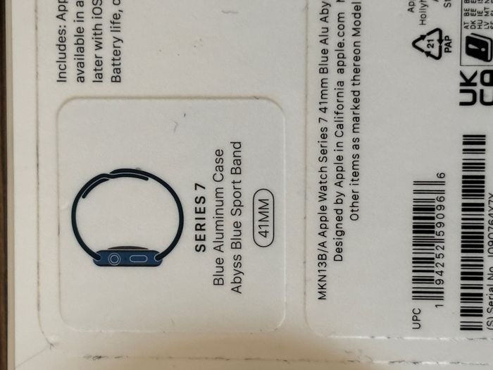 Apple Watch Series 7 - 41mm blue