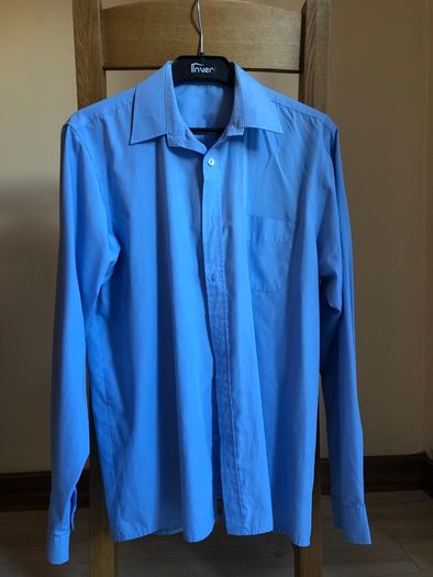 Boys School blue shirt, age 15-16