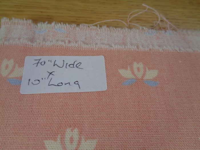 Cotton Fabric Pieces x 4 for Sale