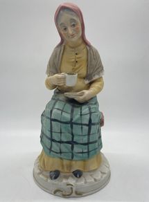 Vintage Bisque 1950s Porcelain Figures x 2