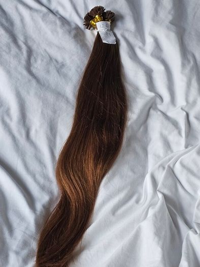 Hair extensions red brown