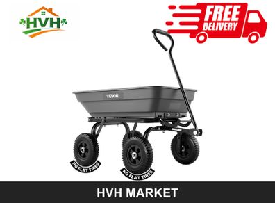 Garden Dump Cart 181kg - No-Flat Wheels