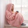 NEW SALE | Hooded Blanket with Ultra Soft Sherpa Lining Warm Cosy Blanket Oversized Thermal Throw Hoodie Image 4