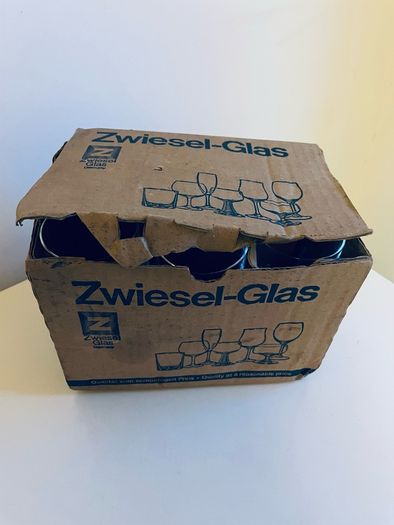 Vintage Schott Zwiesel Zwiesel Glas 5cl Crystal Sherry Glasses Boxed Set of 6