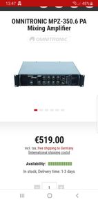 Installation Amplifier