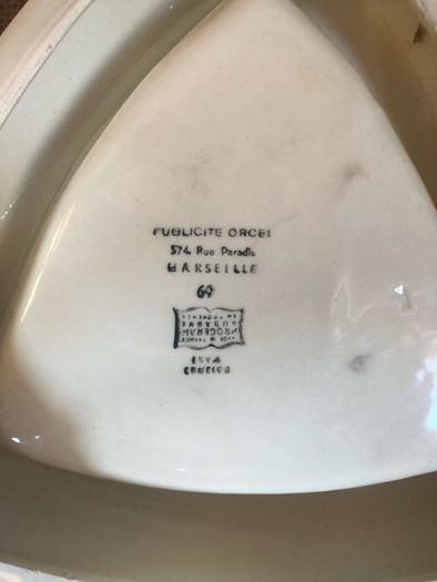 Large  Benedictine  Liqueur Ashtray, made in Marseille, France mid 1970s  In mint condition